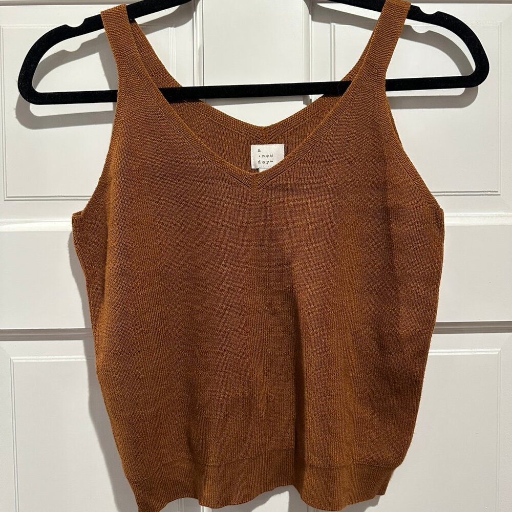 A new Day Orange tank top